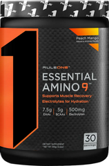 Rule 1, Essential Amino 9 + Energy, персик-манго, 345 г (816755), фото
