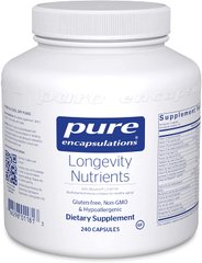 Pure Encapsulations, Питательные вещества для долгожительства, Longevity Nutrients, 240 капсул (PE-02344), фото