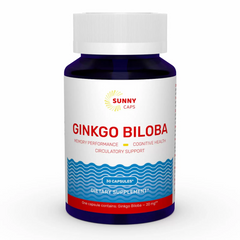 Sunny Caps, Гинкго Билоба, 20 мг, 30 капсул (SUN-530739), фото