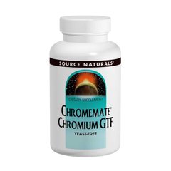 Хром GTF, ChromeMate, Source Naturals, 200 мкг, 240 таблеток (SNS-00107), фото