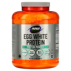 NOW Foods, Sports, протеиновый порошок яичного белка, с нейтральным вкусом, 2268 г (NOW-02043), фото