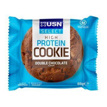 Протеиновое печенье USN Select High Protein Cookie | Двойной шоколад - 60 г, фото