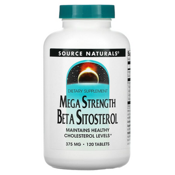 Source Naturals, бета-ситостерол усиленного действия, 375 мг, 120 таблеток (SNS-01416), фото