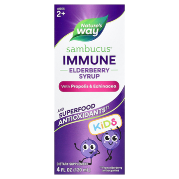 Сироп бузини для підтримки імунітету дітей Nature's Way Kids Sambucus Immune Elderberry Syrup | бузина - 120 мл, фото