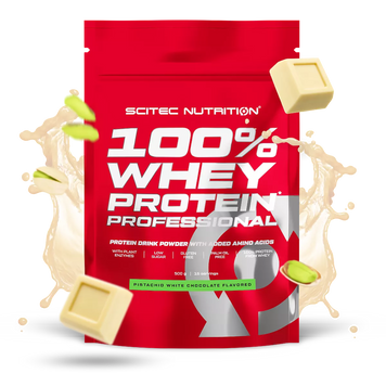 Протеїн сироватковий Scitec Nutrition 100% Whey Protein Professional | фісташка + білий шоколад - 500 г, фото