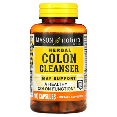 Mason Natural, Очищающее травяное средство для кишечника, 100 капсул (MAV-12221), фото