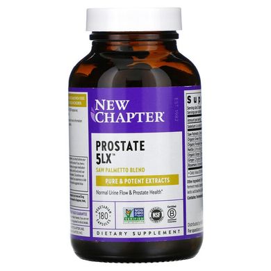 New Chapter, Prostate 5LX, 180 вегетаріанських капсул (NCR-90069), фото