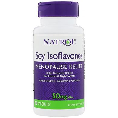 Natrol, Соевые изофлавоны, 50 мг, 60 капсул (NTL-00925), фото