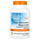 Doctor's Best DRB-00087 Doctor's Best, 100% хелатний легкозасвоюваний магній з мікроелементами Albion, 100 мг, 240 таблеток (DRB-00087)