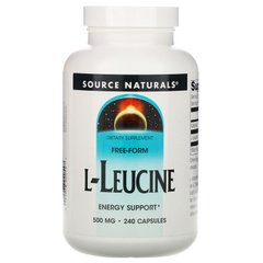 Source Naturals, L-лейцин, 500 мг, 240 капсул (SNS-02054), фото