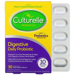 Culturelle, пробиотики, ежедневный пищеварительный пробиотик, 10 миллиардов КОЕ, 30 вегетарианских капсул для приема один раз в день (CTL-40009), фото