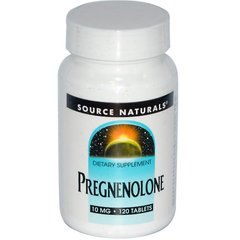 Source Naturals, прегненолона, 10 мг, 120 таблеток (SNS-00717), фото