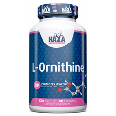 Haya Labs, L-орнитин, 500 мг, 60 капсул (820428), фото