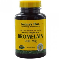 Бромелайн, Natures Plus, 500 мг, 90 таблеток (NAP-04409), фото