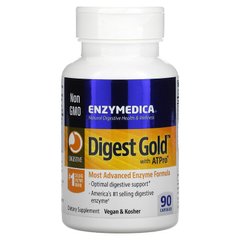 Enzymedica, Digest Gold с ATPro, добавка с пищеварительными ферментами, 90 капсул (ENZ-20210), фото