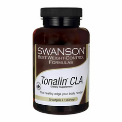 Конъюгированная линолевая кислота, Tonalin CLA, Swanson, 1000 мг, 90 гелевых капсул (SWV-04066), фото