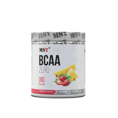 MST Nutrition, Комплекс амінокислот, BCAA Zero, полуниця-ананас, 55 порцій, 330 г (MST-16213), фото