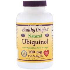 Healthy Origins, Ubiquinol, Убіхінол натуральний, 100 мг, 150 капсул (HOG-36469), фото