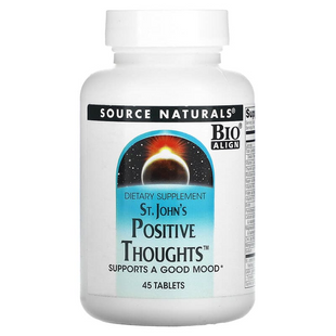 Source Naturals, St. John's Positive Thoughts, 45 таблеток (SNS-00348), фото