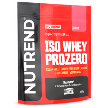 Nutrend, Сывороточный изолят, Iso Whey ProZero, клубничный чизкейк, 500 г (NUT-86853), фото