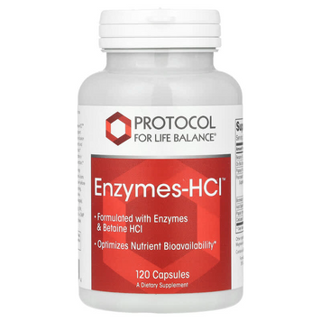Protocol for Life Balance, Enzymes-HCI, 120 капсул (PRT-12963), фото
