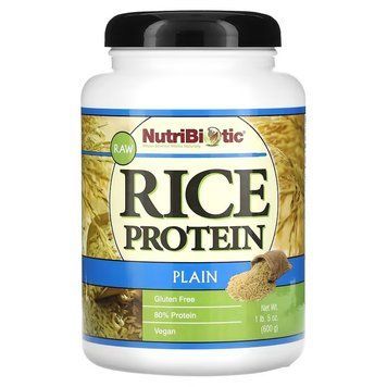 NutriBiotic, Сирий простий рисовий білок, 600 г (NBC-00150), фото