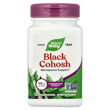 Экстракт цимицифуги 40 мг Nature's Way Black Cohosh - 120 веганских капсул, фото