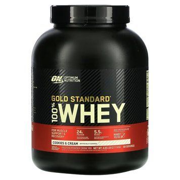 Optimum Nutrition, 100% Whey Gold Standard, сывороточный протеин, печенье + крем, 2100 г (OPN-02868), фото