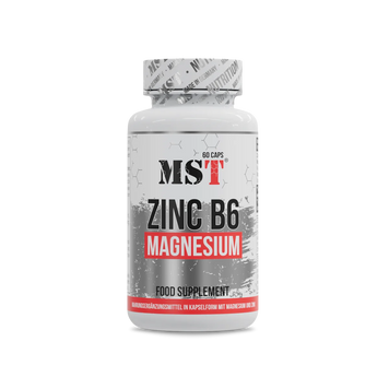 Цинк + Магній + B6 MST Zinc B6 Magnesium - 60 рослинних капсул, фото