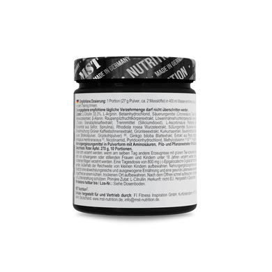 Передтренувальний комплекс MST Neuro Pump New Formula | Червоне яблуко - 270 г, фото