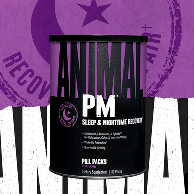 Animal, PM, відновлююча добавка для прийому перед сном, 30 пакетиків (UNN-03055), фото