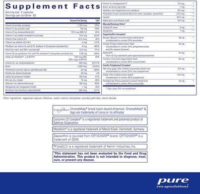 Pure Encapsulations, Питательные вещества для долгожительства, Longevity Nutrients, 120 капсул (PE-02343), фото