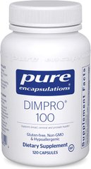 Индол-3-карбинол (метаболит), DIM-PRO® 100, Pure Encapsulations, 120 капсул (PE-00855), фото