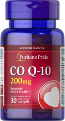 Коензим Q-10, Q-SORB Co Q-10, Puritan's Pride, 200 мг, 30 капсул (PTP-00058), фото