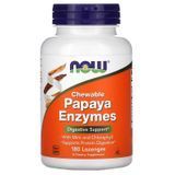 Now Foods NOW-02970 Now Foods, жувальні ферменти папайї, 180 пастилок (NOW-02970)