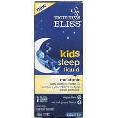 Mommy's Bliss, Жидкость для сна для детей, дети от 3 лет, натуральный виноград, 120 мл (BAB-07183), фото