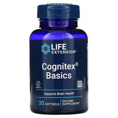Life Extension, Cognitex Basics, 30 мягких желатиновых капсул (LEX-23213), фото