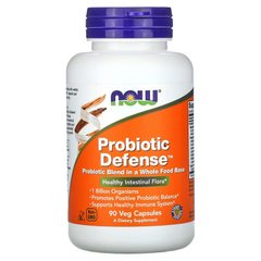 NOW Foods, Probiotic Defense, 90 растительных капсул (NOW-02918), фото