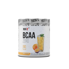 MST Nutrition, Комплекс амінокислот, BCAA Zero, апельсин-маракуйя, 55 порцій, 330 г (MST-16215), фото