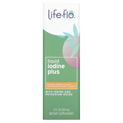 Йод с натуральным вкусом апельсина, Liquid Iodine, Life Flo Health, 59 мл (LFH-28221), фото