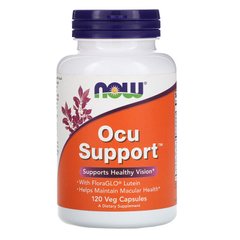 Now Foods, Ocu Support, 120 растительных капсул (NOW-03302), фото