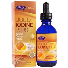 Йод с натуральным вкусом апельсина, Liquid Iodine, Life Flo Health, 59 мл (LFH-28221), фото