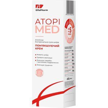 Крем для тіла ELFA PHARM Atopi Med пом'якшуючий для атопічної та екстремально сухої шкіри - 400 мл, фото