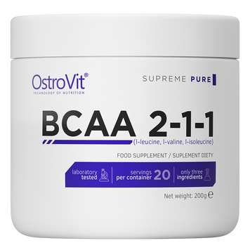 Ostrovit, BCAA 2:1:1, без смаку, 200 г (OST-61013), фото