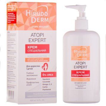 Крем для сухої шкіри ATOPI EXPERT Hirudo Derm Atopic Program Біокон - 400 мл, фото