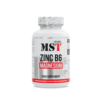 Цинк + Магній + B6 MST Zinc B6 Magnesium - 120 рослинних капсул, фото