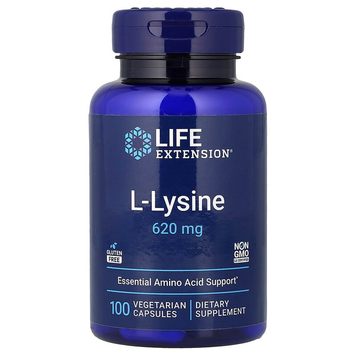 L-лизин 620 мг Life Extension L-Lysine - 100 вегетарианских капсул, фото
