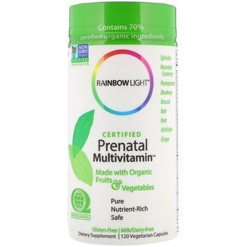 Rainbow Light, Prenatal Multivitamin, 120 вегетаріанських капсул (RLT-80021), фото