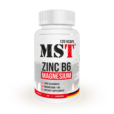 MST Nutrition, Цинк + Магний + В6, ZMB6, 120 растительных капсул (MST-00303), фото
