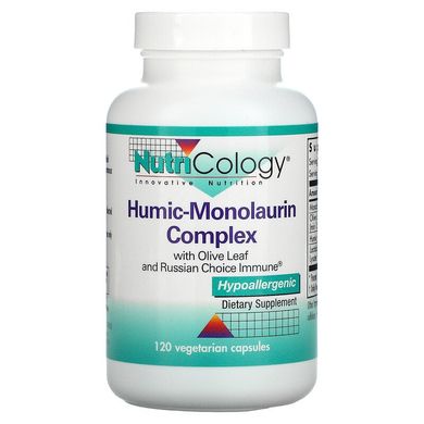 Nutricology, Гуміновий монолаурин, 250 мг, 120 вегетаріанських капсул (ARG-56720), фото